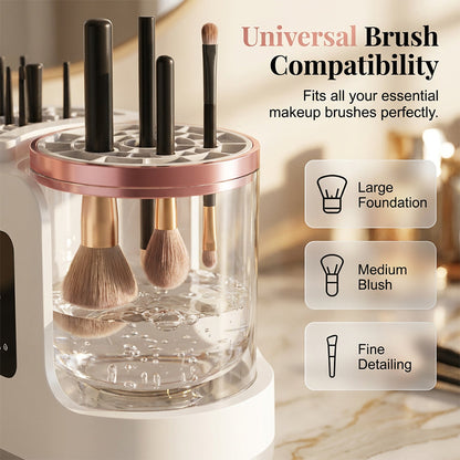 Makeup Brush Cleaner UV Light Sonic Cleaning & Fast Air Drying