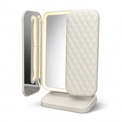 Makeup Mirror LED 3 Light Modes Dual Magnification