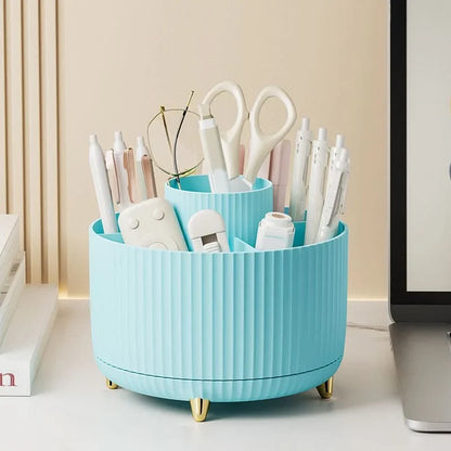 Makeup Organizer 360° Rotating Carousel 5 Compartments