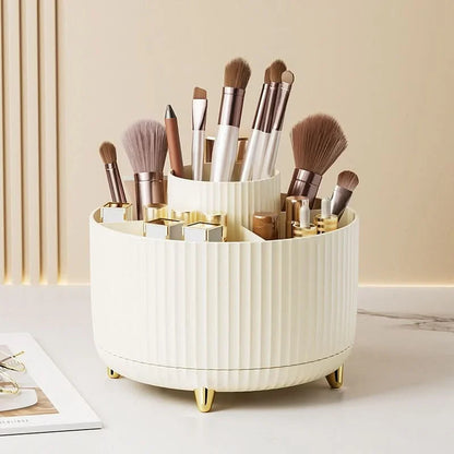 Makeup Organizer 360° Rotating Carousel 5 Compartments