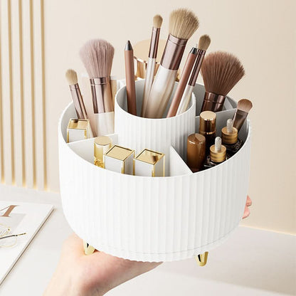 Makeup Organizer 360° Rotating Carousel 5 Compartments
