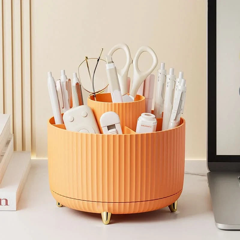 Makeup Organizer 360° Rotating Carousel 5 Compartments