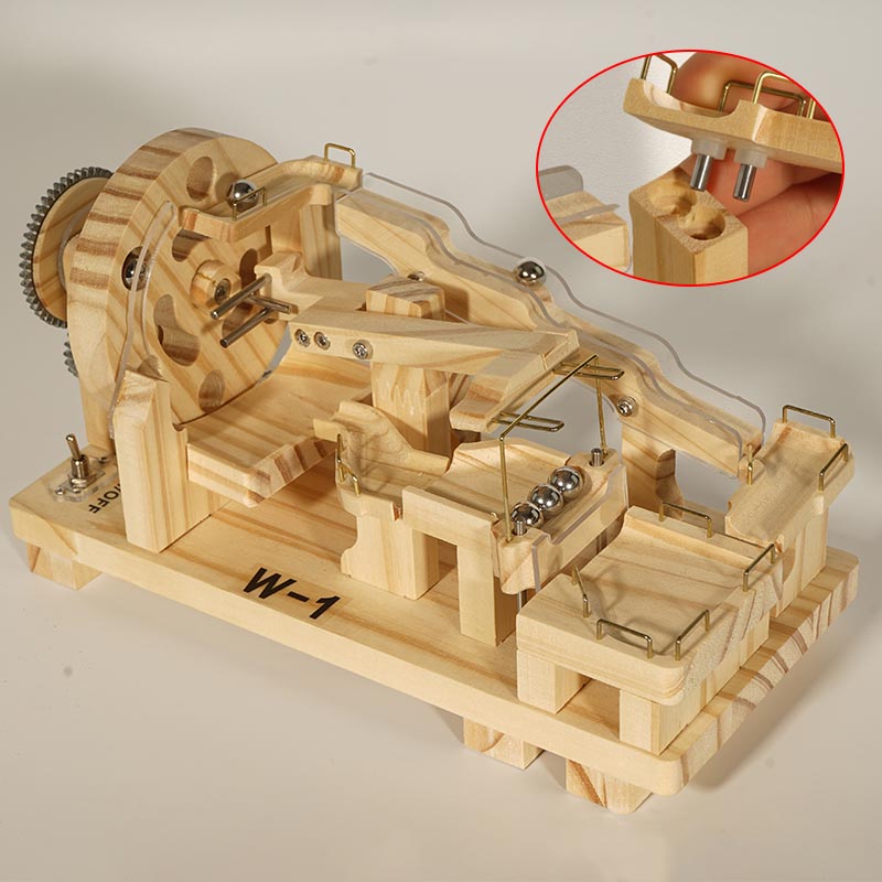 Marble Run Solid Wood & Metal Gears Endless Motion