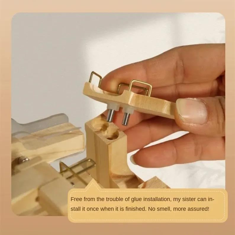 Marble Run Solid Wood & Metal Gears Endless Motion