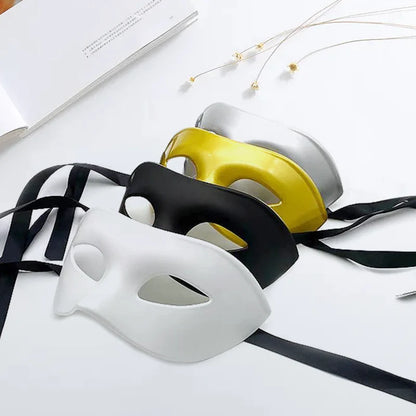 Masquerade Mask Adjustable Strap Durable Easy-Clean Design