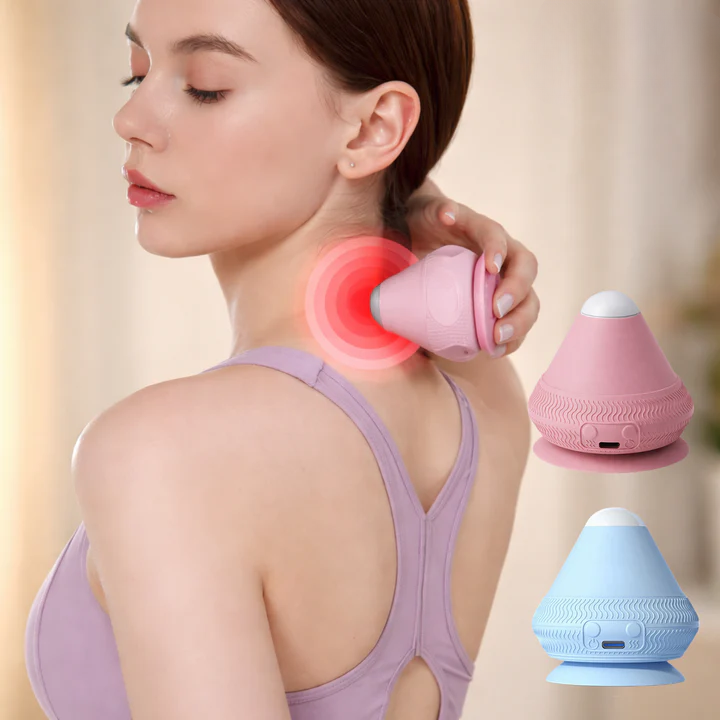 Massage Ball Hands-Free Suction Base Heat & Vibration