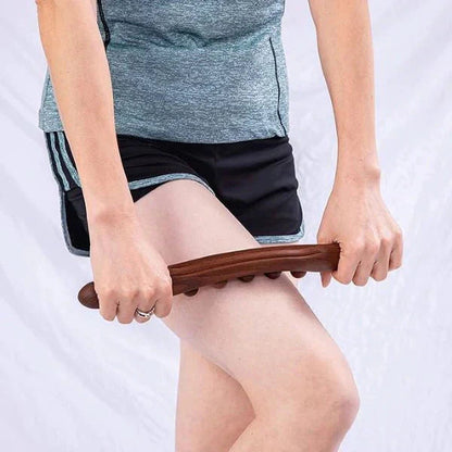 Massage Stick Beech Wood Five Rollers Lymphatic Drainage