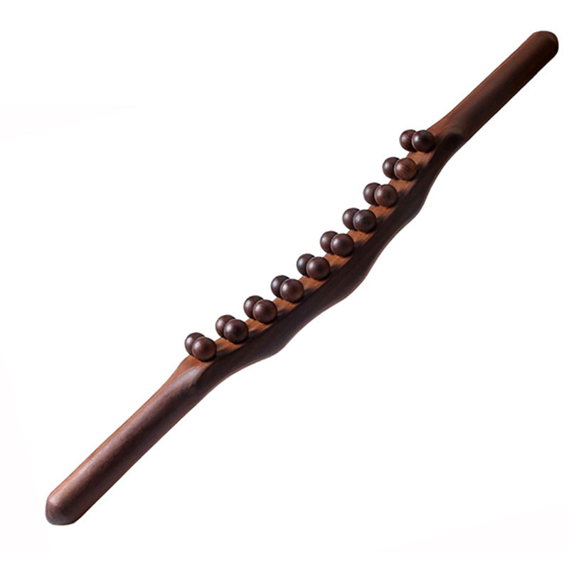 Massage Stick Beech Wood Five Rollers Lymphatic Drainage