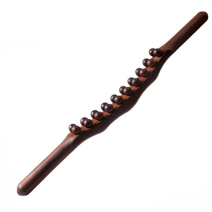 Massage Stick Beech Wood Five Rollers Lymphatic Drainage