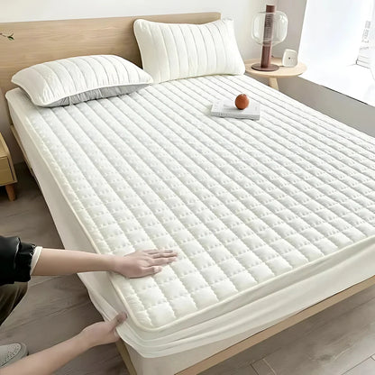 Mattress Protector Water-Resistant Quilted Breathable Machine-Washable