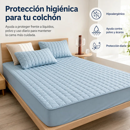 Mattress Protector Water-Resistant Quilted Breathable Machine-Washable