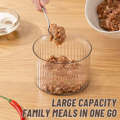 Meatball Press Multi-Portion Airtight Glass Container