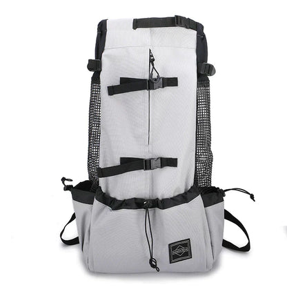 Medium Dog Backpack – Cozy Carry Bag with Safety Strap & Storage Compartments