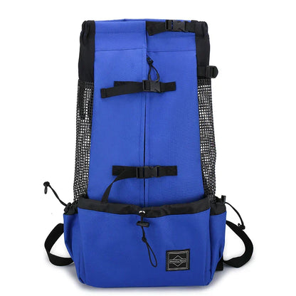 Medium Dog Backpack – Cozy Carry Bag with Safety Strap & Storage Compartments