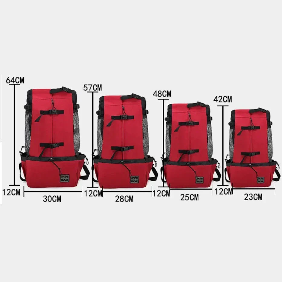 Medium Dog Backpack – Cozy Carry Bag with Safety Strap & Storage Compartments