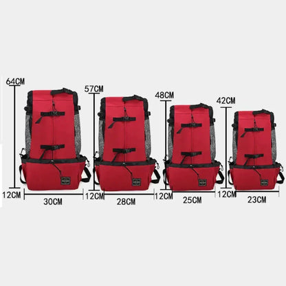 Medium Dog Backpack – Cozy Carry Bag with Safety Strap & Storage Compartments