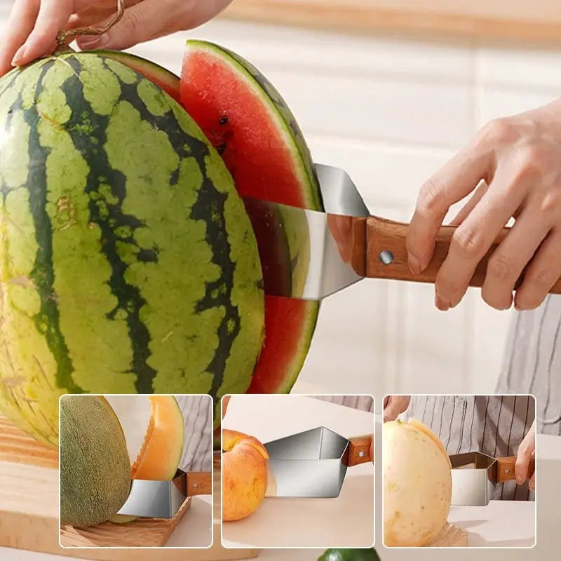 Melon Slicer Razor-Sharp Stainless Steel Blade Soft-Grip Handle