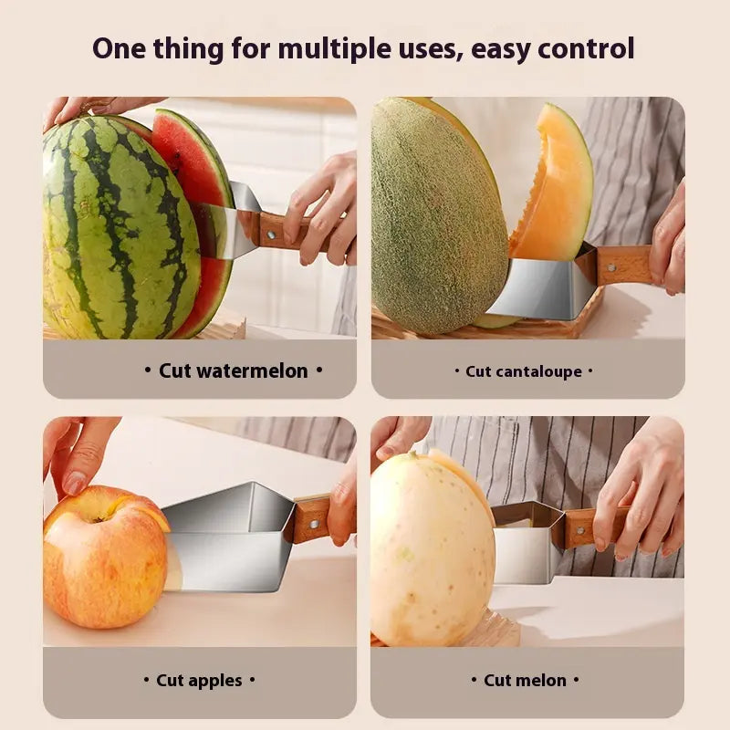 Melon Slicer Razor-Sharp Stainless Steel Blade Soft-Grip Handle