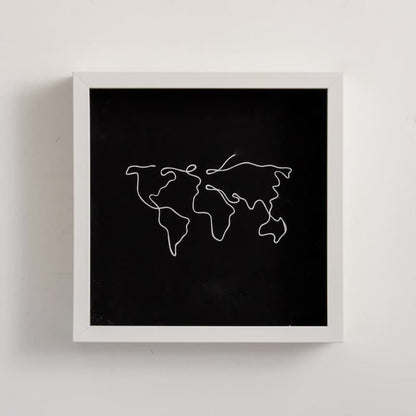 Memory Box Glass Front World Map Slot