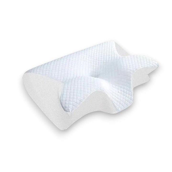 Memory Foam Pillow Ergonomic Contoured Neck Support Breathable Cover
