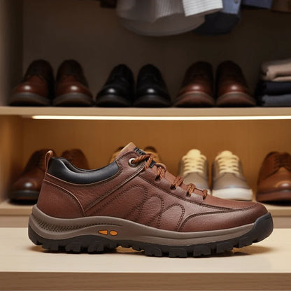Men’s Casual Shoes Genuine Leather Lightweight Water-Resistant Padded Comfort
