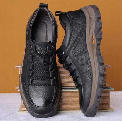Men’s Casual Shoes Genuine Leather Lightweight Water-Resistant Padded Comfort