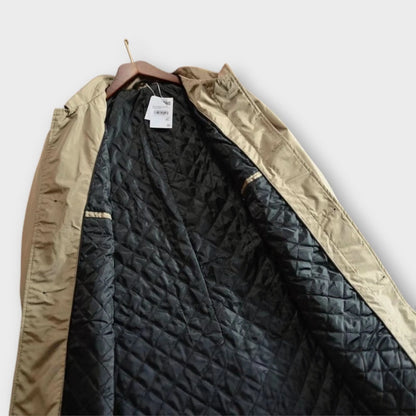 Men’s Coat Mid-Length Button-Front Two Side Pockets