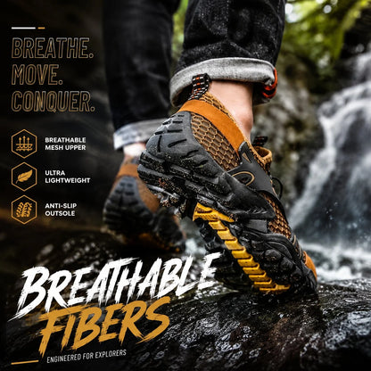 Men's Hiking Shoes Breathable & Water-Resistant Anti-Slip Sole
