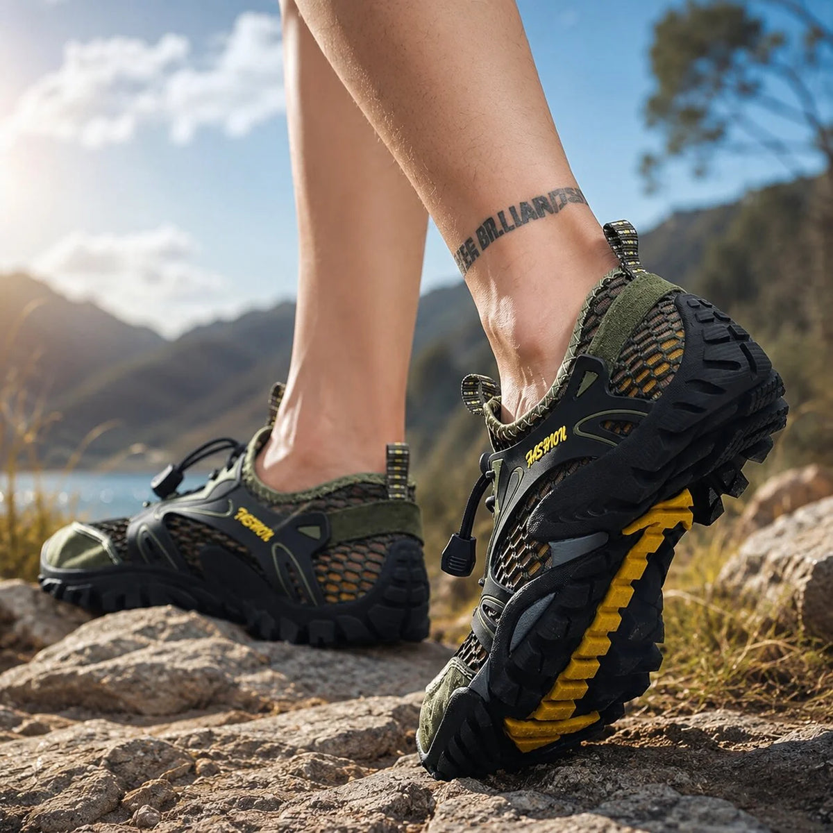 Men's Hiking Shoes Breathable & Water-Resistant Anti-Slip Sole
