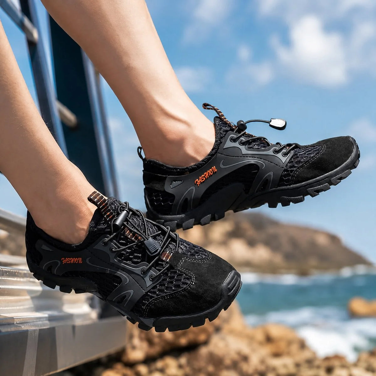 Men's Hiking Shoes Breathable & Water-Resistant Anti-Slip Sole