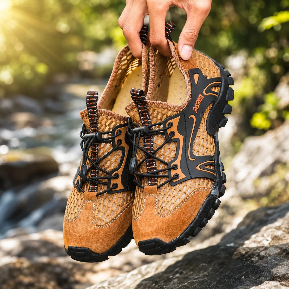 Men's Hiking Shoes Breathable & Water-Resistant Anti-Slip Sole