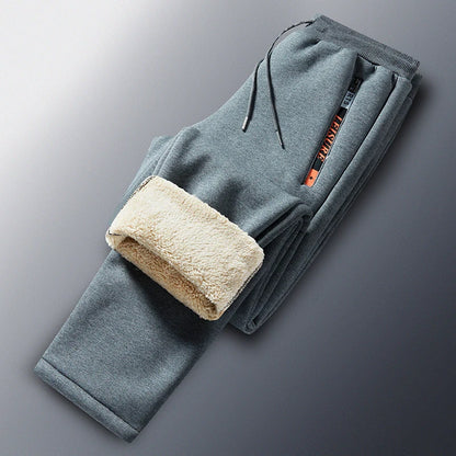 Men’s Joggers Teddy Fleece Lined Zip Pockets
