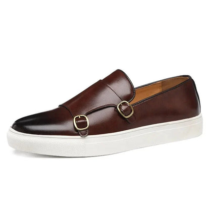 Men's Monk Strap Loafers Lightweight Cushioned Sole