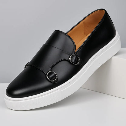 Men's Monk Strap Loafers Lightweight Cushioned Sole