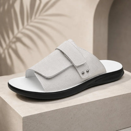 Men's Slide Sandals Adjustable Strap & Cushioned Sole