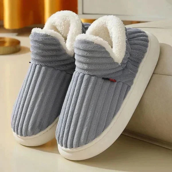 Men’s Slippers Plush Lined Non-Slip Rubber Sole