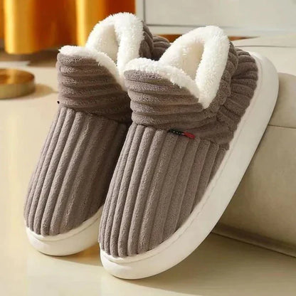 Men’s Slippers Plush Lined Non-Slip Rubber Sole
