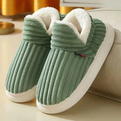 Men’s Slippers Plush Lined Non-Slip Rubber Sole