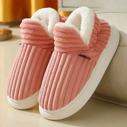 Men’s Slippers Plush Lined Non-Slip Rubber Sole