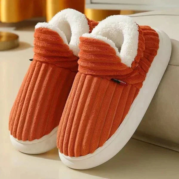 Men’s Slippers Plush Lined Non-Slip Rubber Sole
