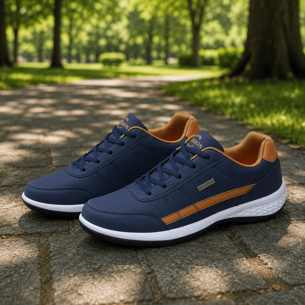 Men’s Sneakers Orthopedic Support Leather Upper