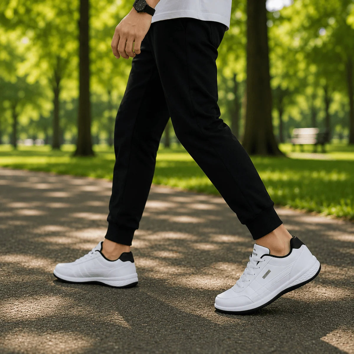 Men’s Sneakers Orthopedic Support Leather Upper