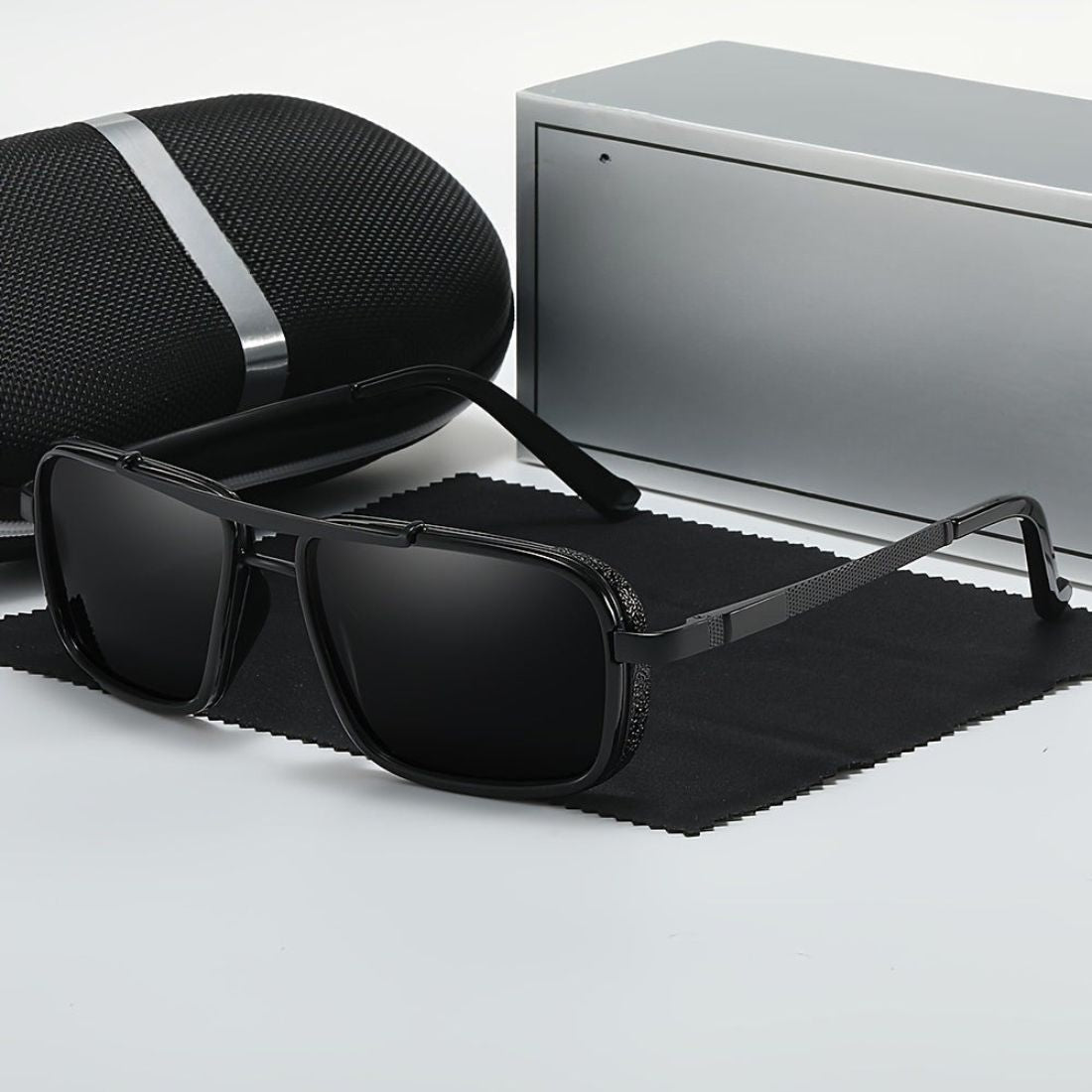 Men's Sunglasses Polarized UV Protection Stainless Steel Frame