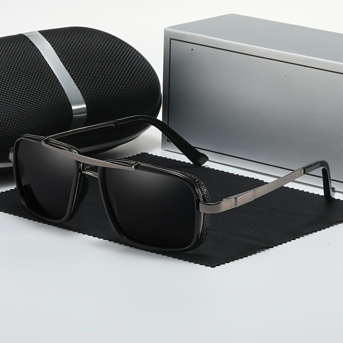 Men's Sunglasses Polarized UV Protection Stainless Steel Frame