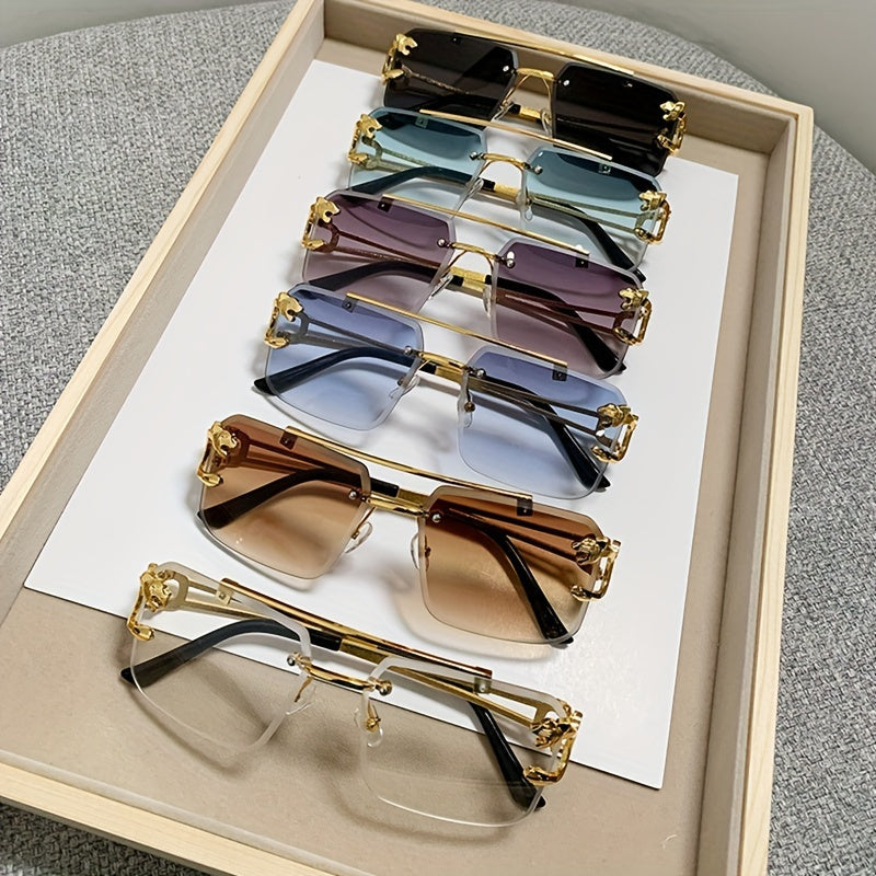 Men's Sunglasses Rimless UV400 & Anti-Reflective