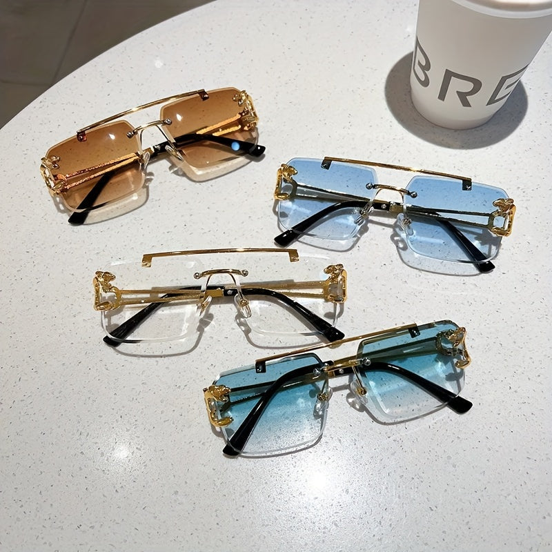 Men's Sunglasses Rimless UV400 & Anti-Reflective