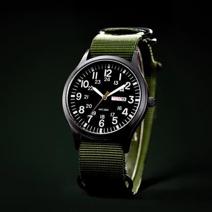 Men's Watch Military Style Waterproof NATO Strap