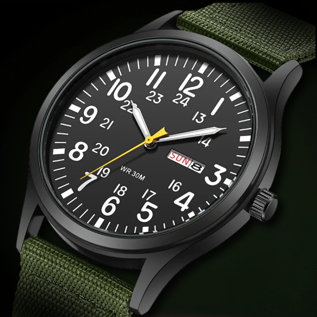 Men's Watch Military Style Waterproof NATO Strap
