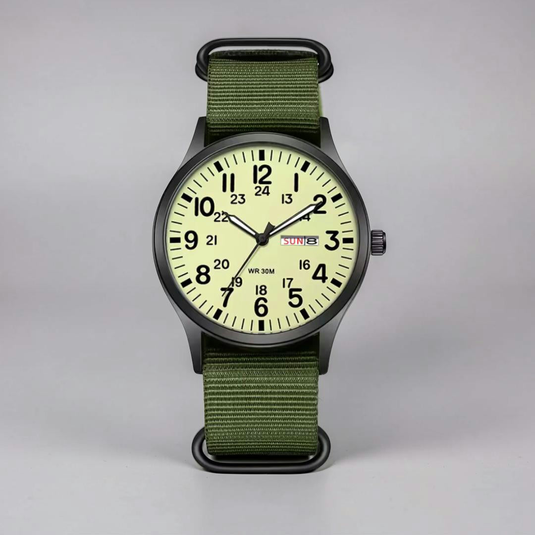 Men's Watch Military Style Waterproof NATO Strap