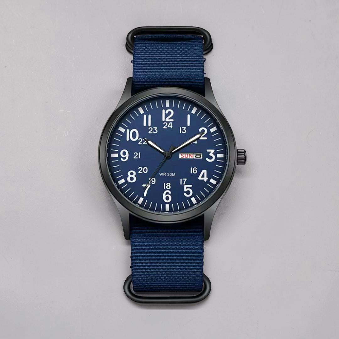 Men's Watch Military Style Waterproof NATO Strap